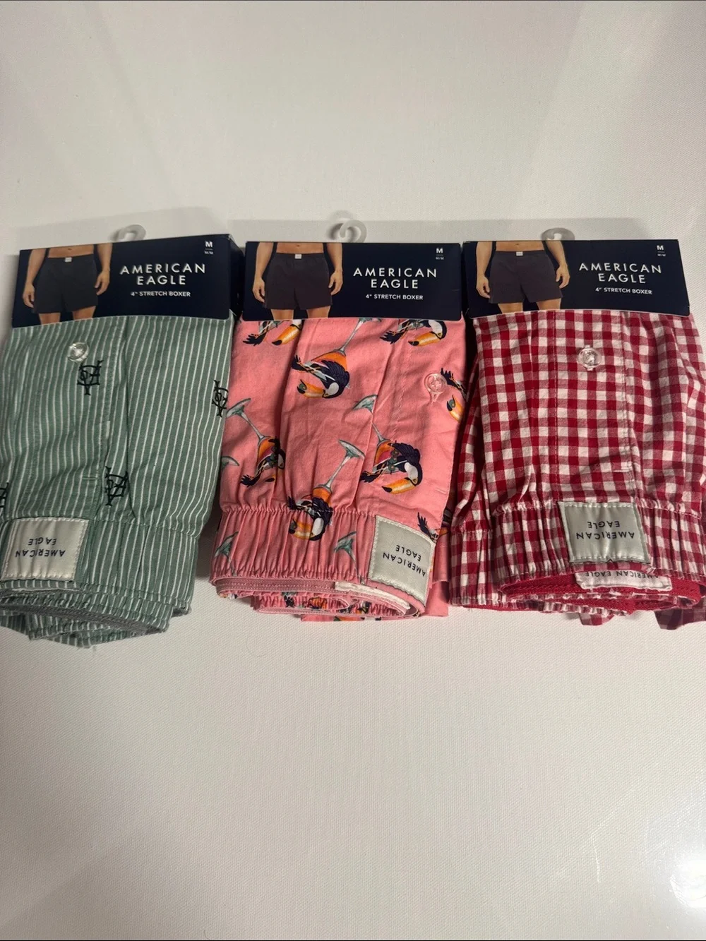 American Eagle Boxers Mens Medium 3 Pack